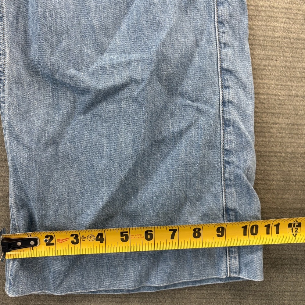 J Crew Denim Trouser Jean Womens 33P Blue Wide Leg Casual Stretch - Picture 7 of 11